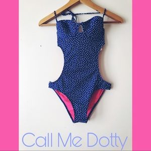 Abercrombie & Fitch Small Polka Dot Swimsuit NWT